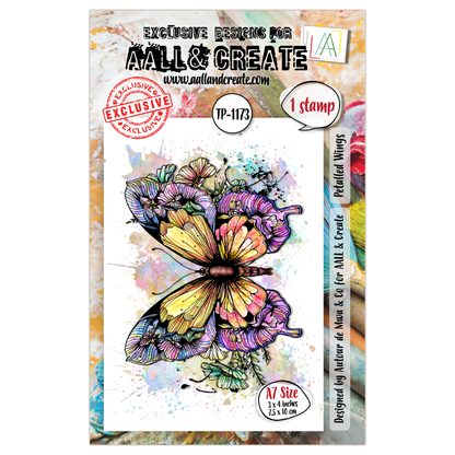 TP-1173 - A7 Stamp Set - Petalled Wings