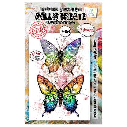 TP-1174 - A7 Stamp Set - Wiggle & Dance