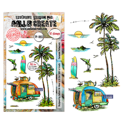 TP-1183 - A6 Stamp Set - Caravan Palmeraie