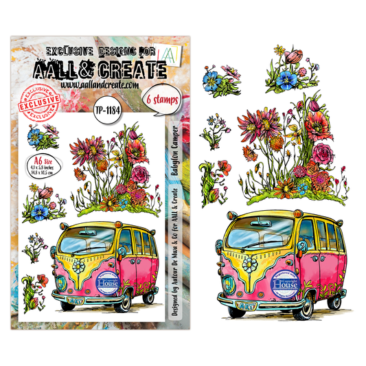 TP-1184 - A6 Stamp Set - Babylon Camper