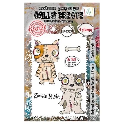 TP-1202 - A7 Stamp Set - Zombie Night