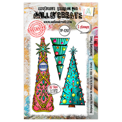 TP-1217 - A7 Stamp Set - Twinkling Pines