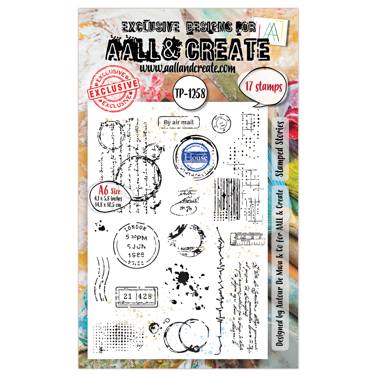 TP-1258 - A6 Stamp Set - Stamped Stories