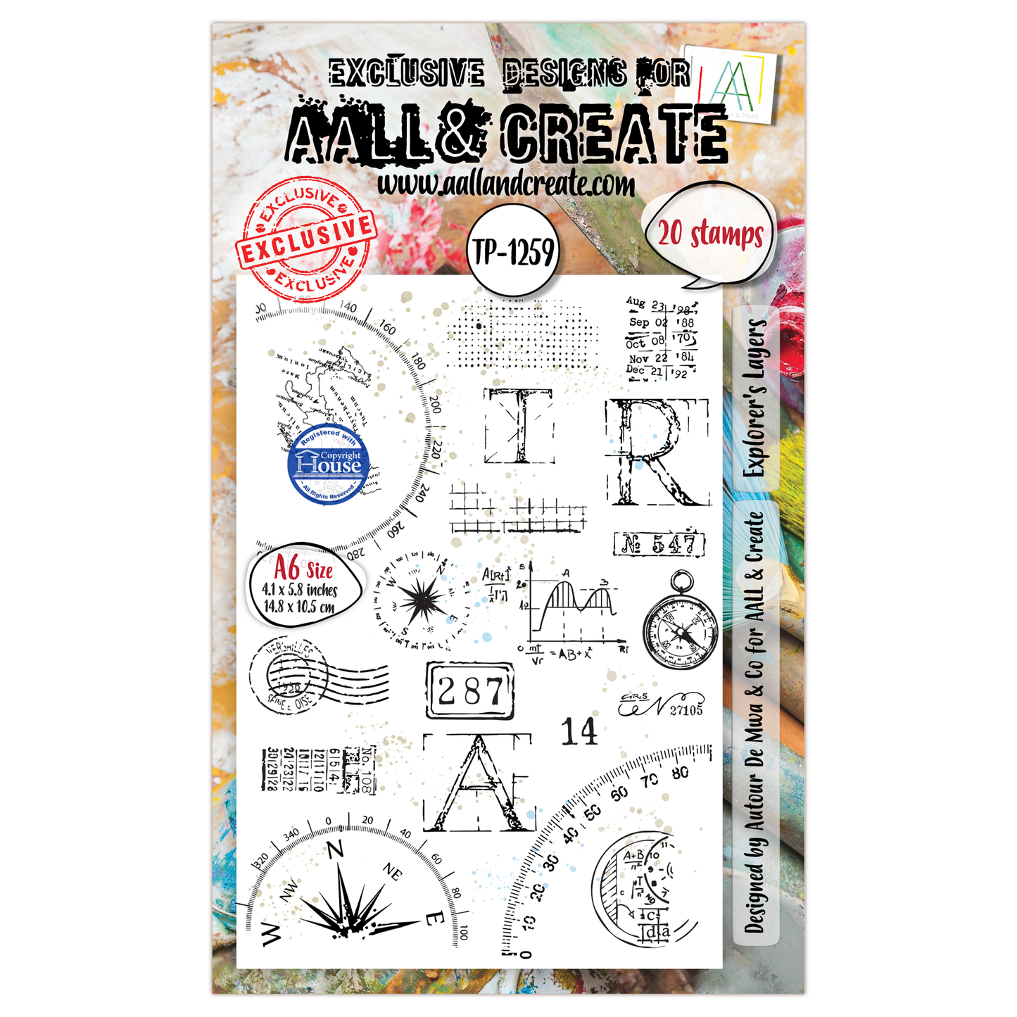 TP-1259 - A6 Stamp Set - Explorer's Layers