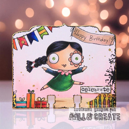 TP-966 - A7 Stamp Set - Purrfect Birthday