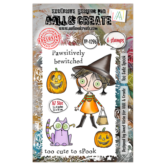 #TP-1296 - A7 Stamp Set - Too Cute Spook