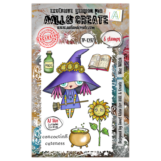 #TP-1297 - A7 Stamp Set - Wee Witch