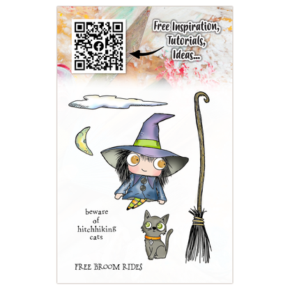 #TP-1298 - A7 Stamp Set - Free Broom Rides