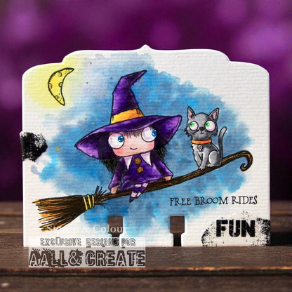 #TP-1298 - A7 Stamp Set - Free Broom Rides