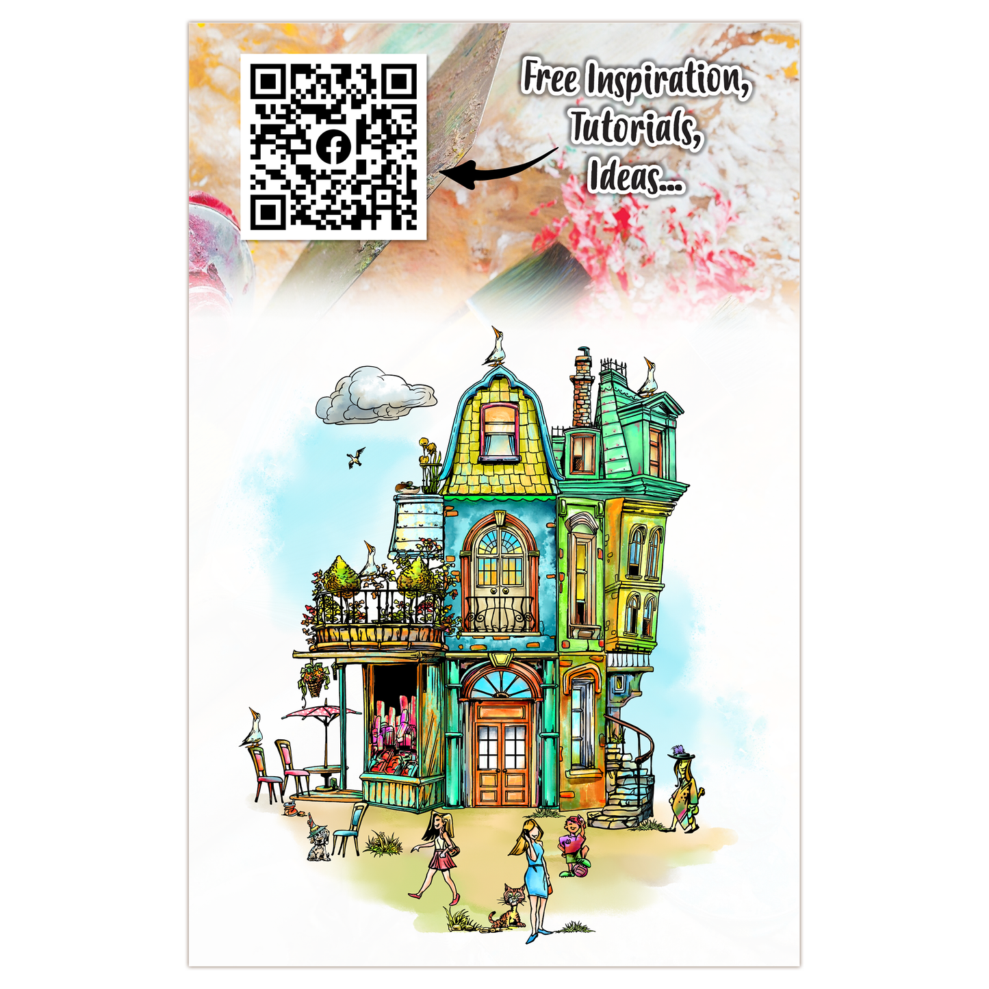 #TP-1303 - A5 Stamp Set - Neighbour Notes