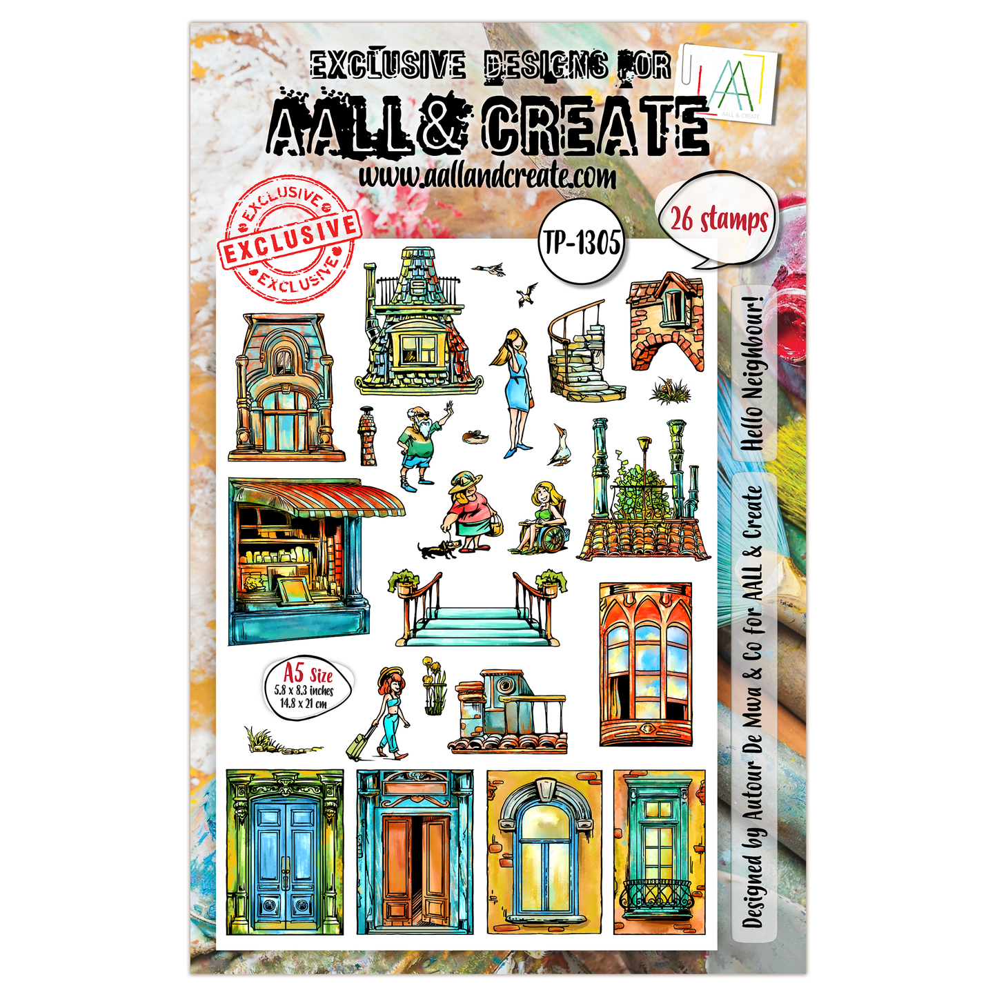 #TP-1305 - A5 Stamp Set - Hello Neighbour!