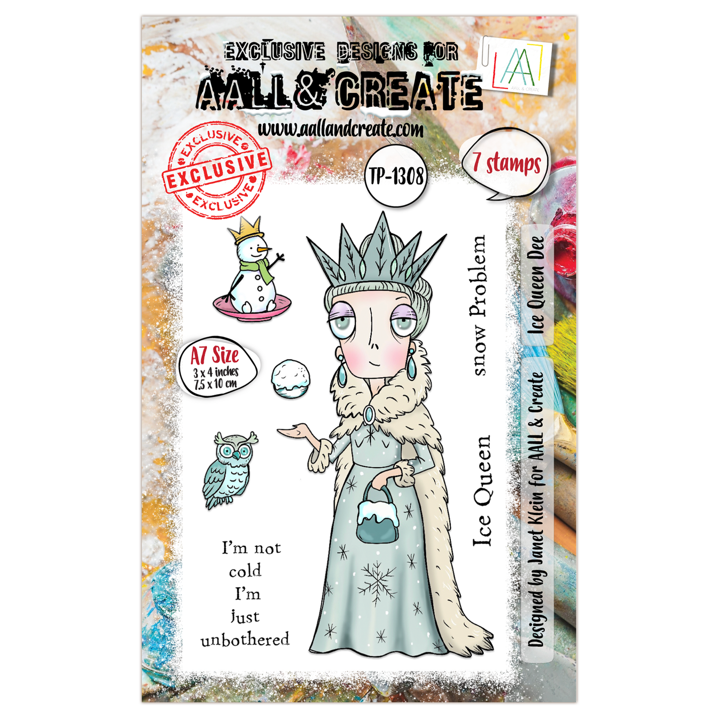 #TP-1308 - A7 Stamp Set - Ice Queen Dee