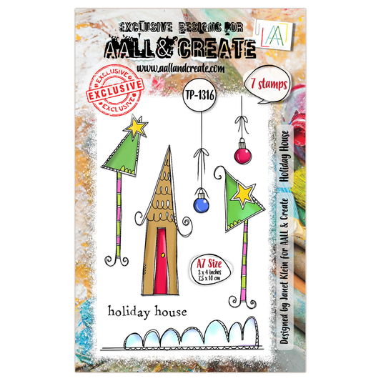 #TP-1316 - A7 Stamp Set - Holiday House