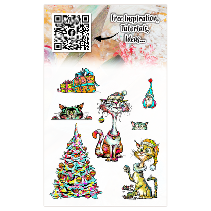 #TP-1321 - A6 Stamp Set - Catmas Capers