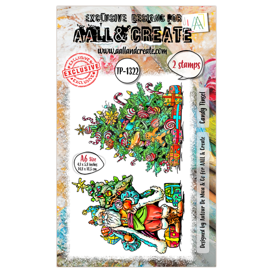#TP-1322 - A6 Stamp Set - Candy Tinsel