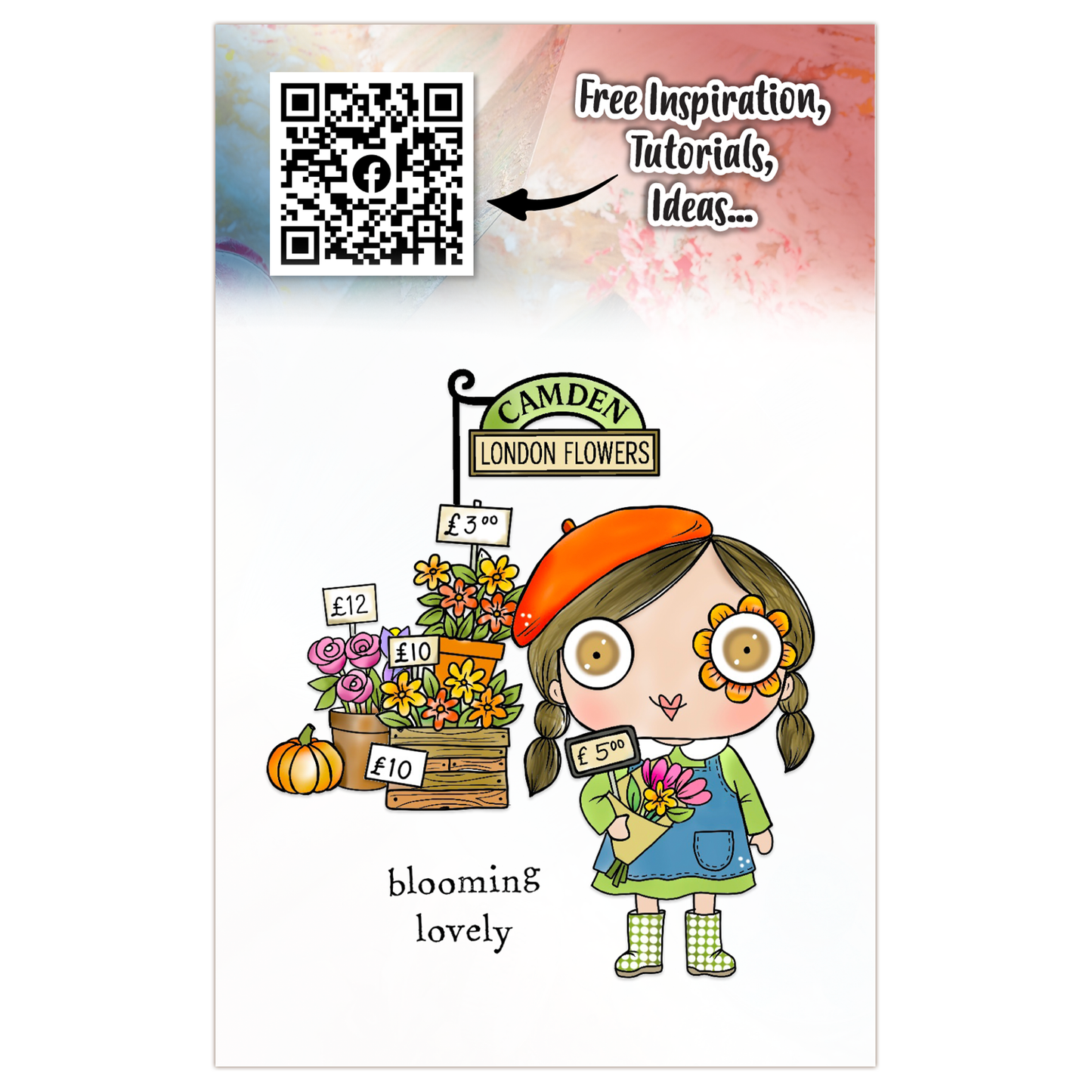 #TP-1323 - A7 Stamp Set - Camden Flower Market