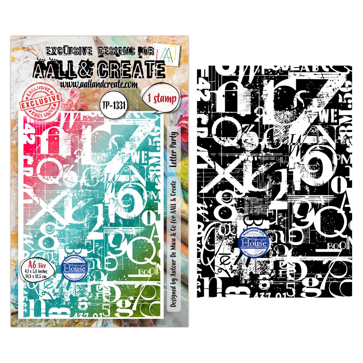TP-1331 - A6 Stamp Set - Letter Party