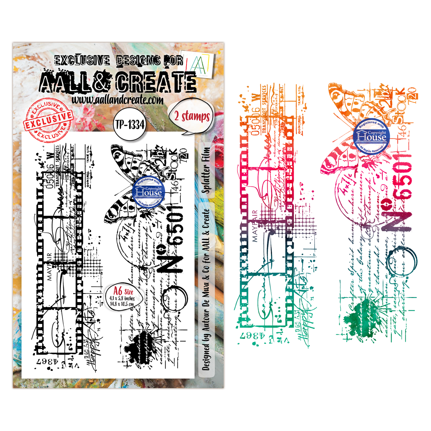 TP-1334 - A6 Stamp Sets - Splatter Film