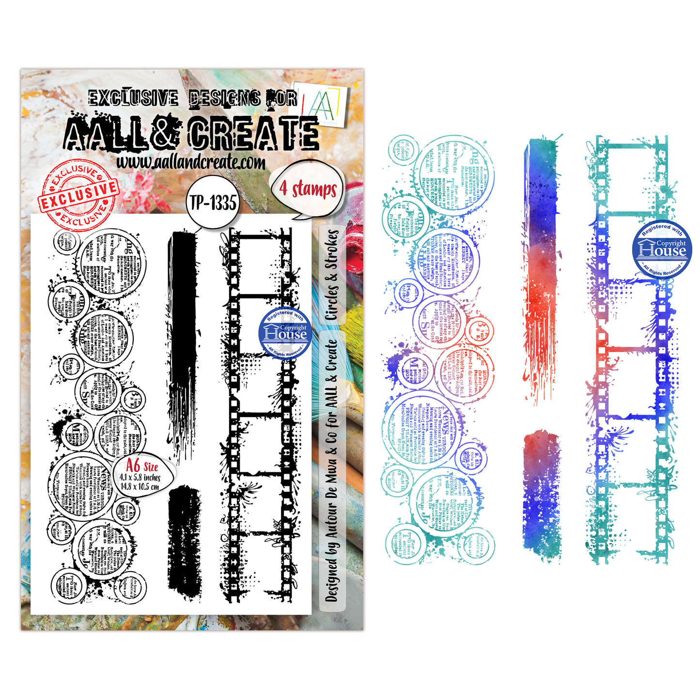 TP-1335 - A6 Stamp Sets - Circles & Strokes