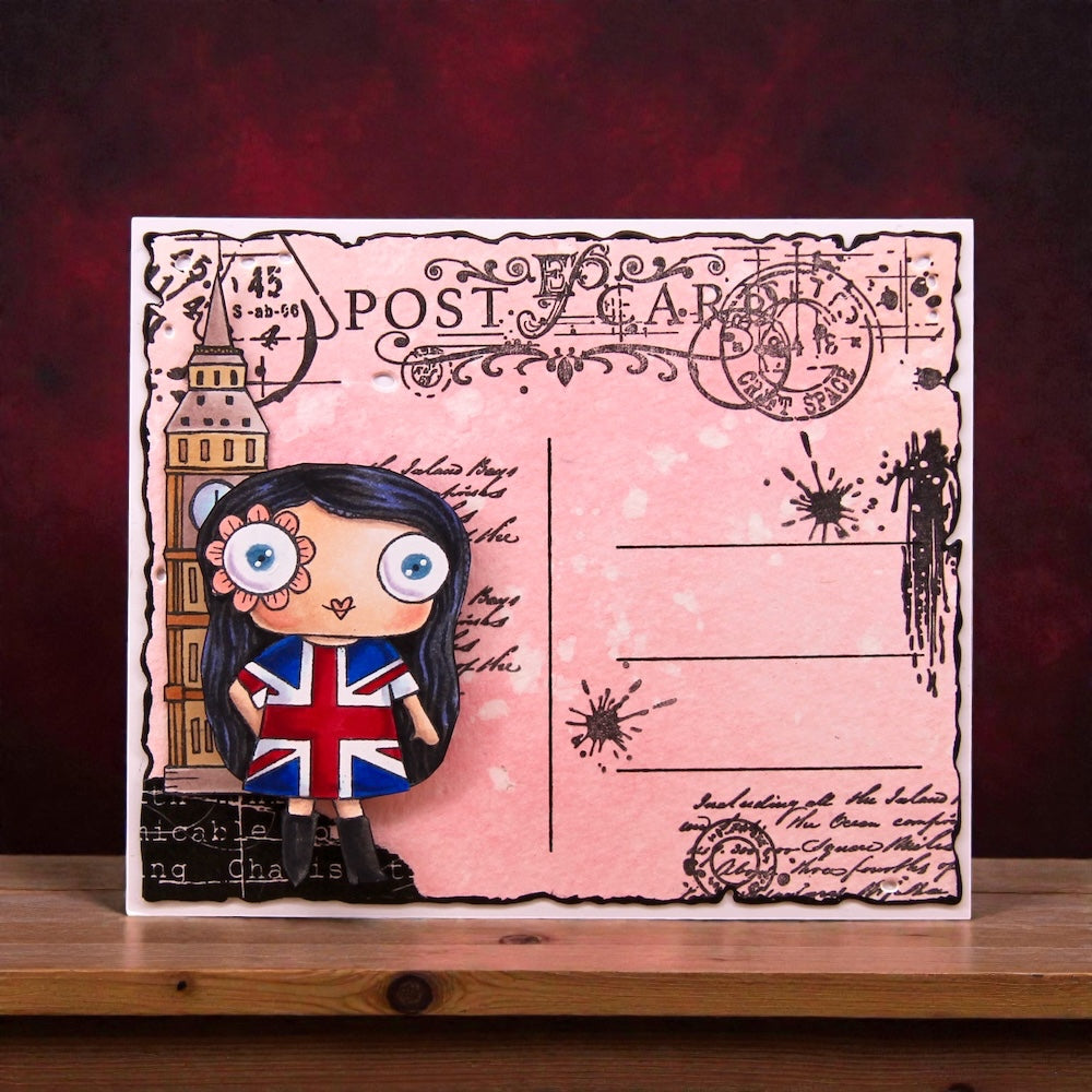 #872 - A7 Clear Stamp Set - England