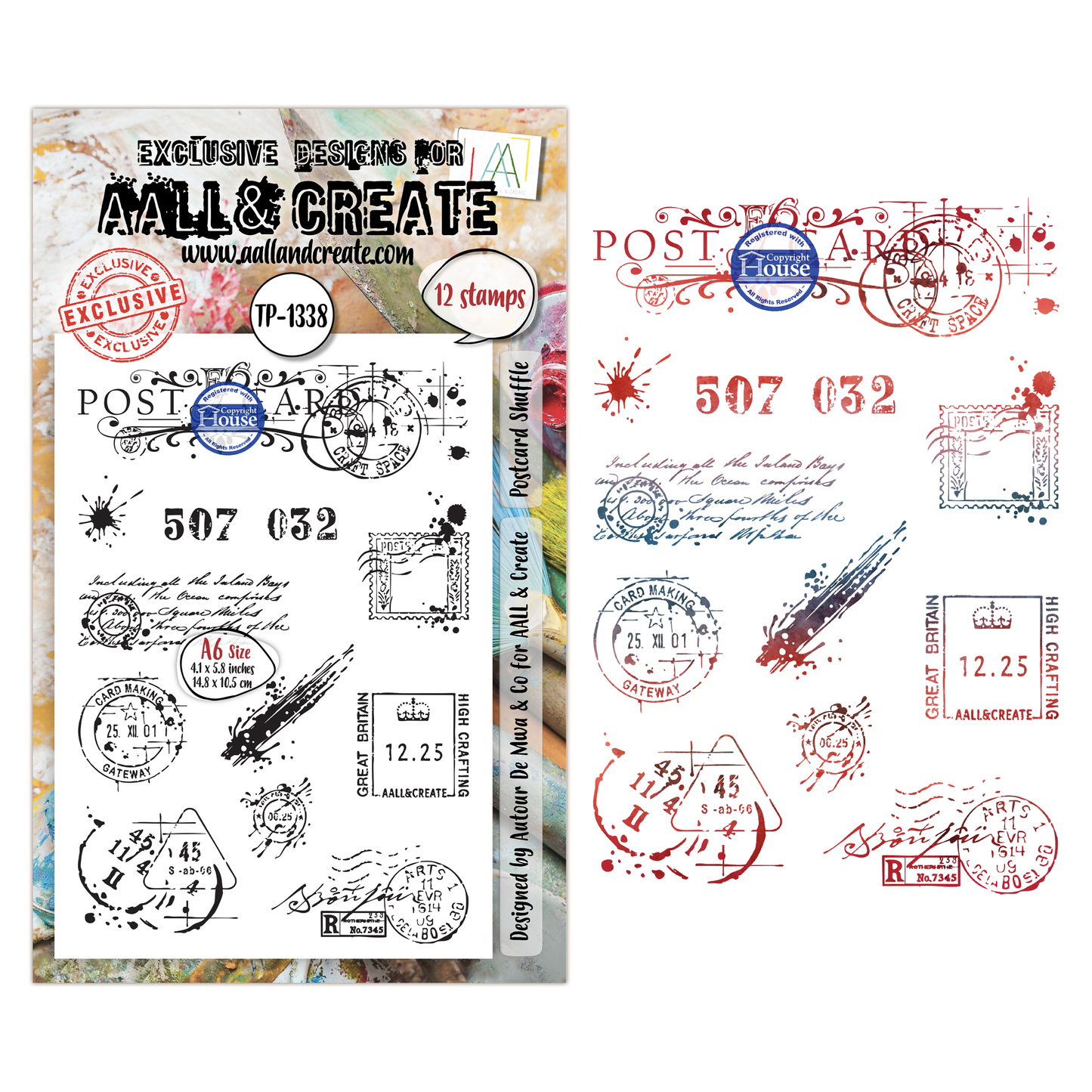 TP-1338 - A6 Stamp Sets - Postcard Shuffle