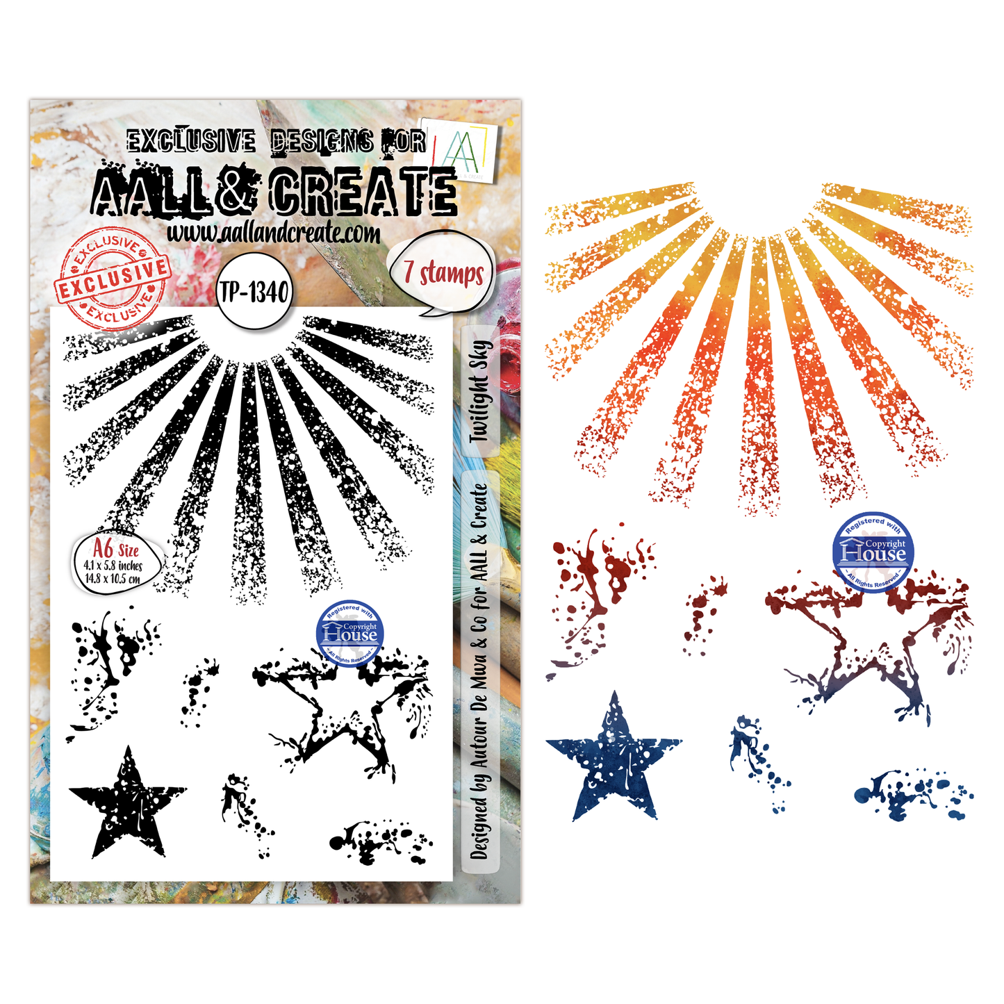 TP-1340 - A6 Stamp Sets - Twilight Sky