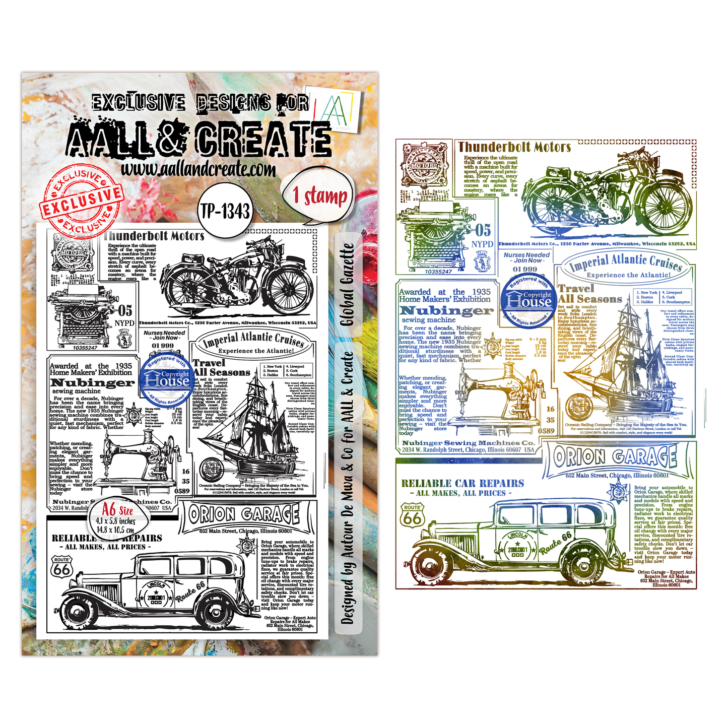 TP-1343 - A6 Stamp Sets - Global Gazette