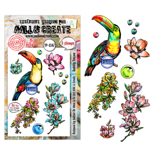 TP-1347 - A6 Stamp Set - Bubbly Toucan