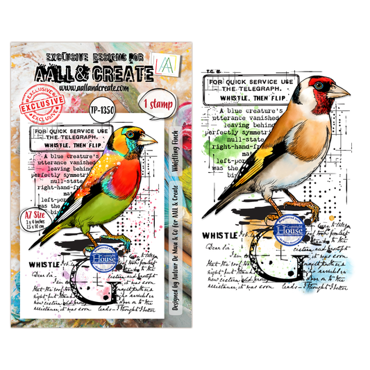TP-1350 - A7 Stamp Set - Whistling Finch