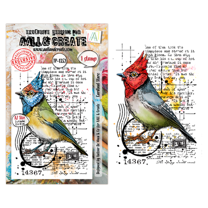 TP-1352 - A7 Stamp Set - Cardinal Stare