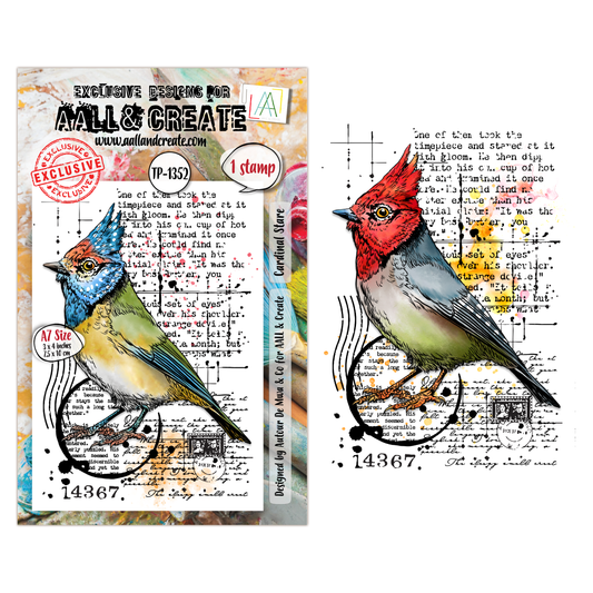 TP-1352 - A7 Stamp Set - Cardinal Stare