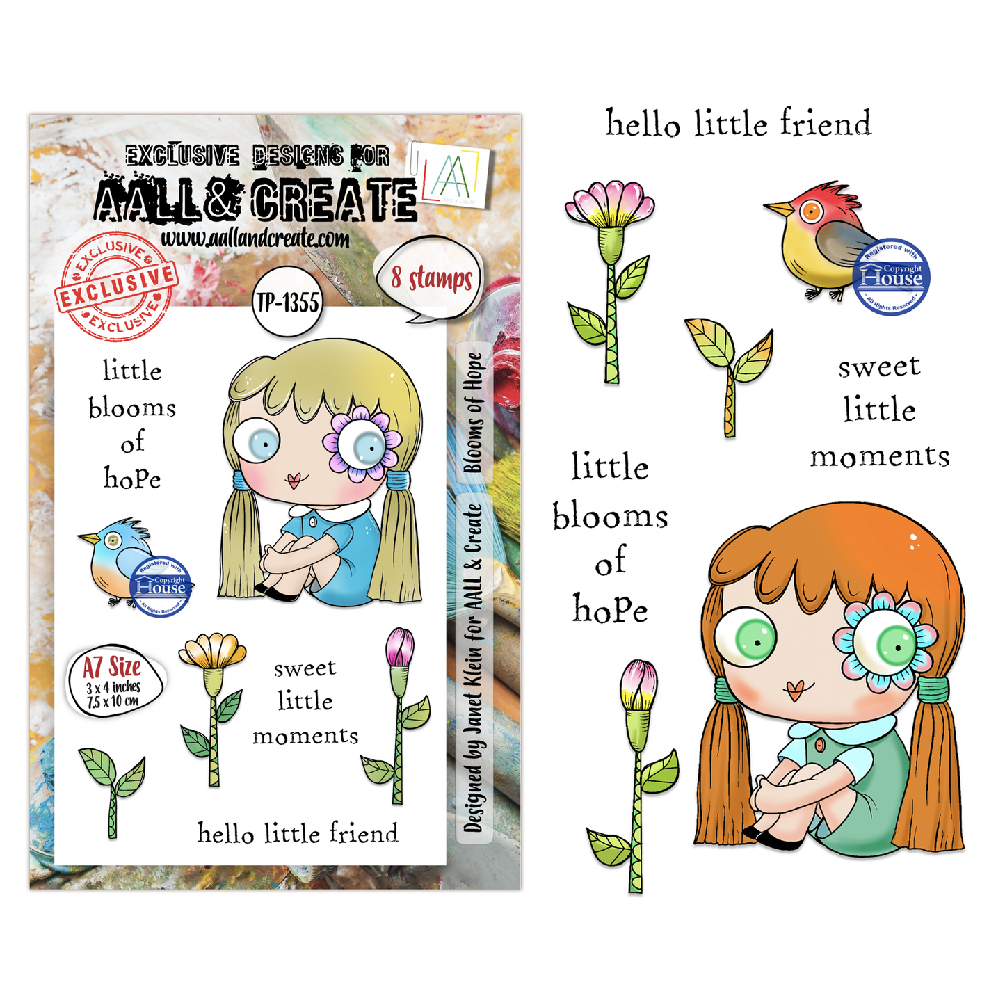 TP-1355 - A7 Stamp Sets - Blooms of Hope