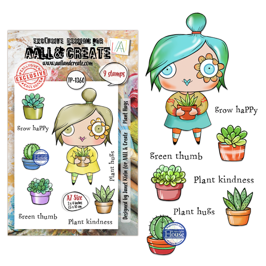 TP-1360 - A7 Stamp Sets - Plant Hugs