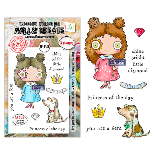TP-1361 - A7 Stamp Sets - Princess of the Day