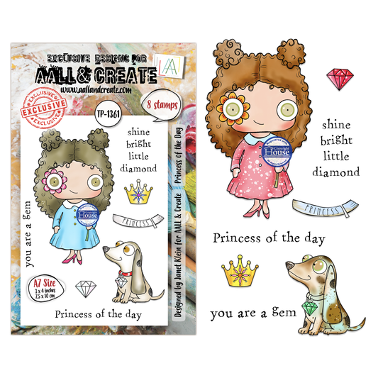 TP-1361 - A7 Stamp Sets - Princess of the Day