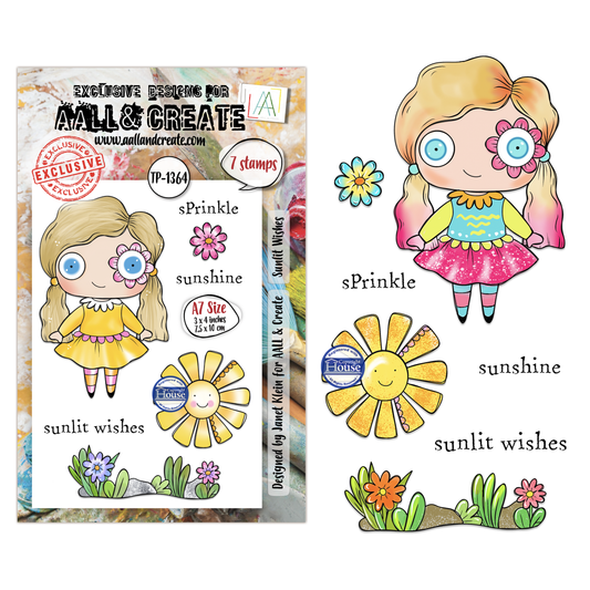 TP-1364 - A7 Stamp Sets - Sunlit Wishes