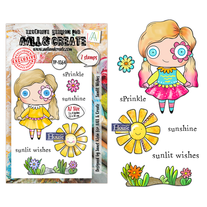 TP-1364 - A7 Stamp Sets - Sunlit Wishes
