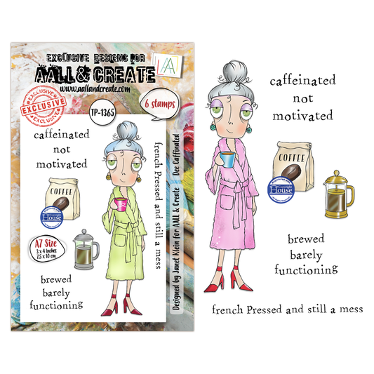 TP-1365 - A7 Stamp Sets - Dee Caffinated