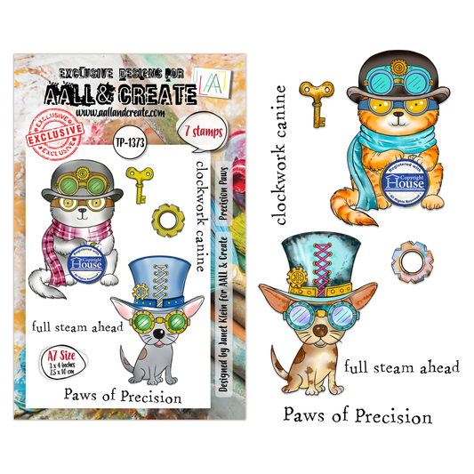 TP-1373 - A7 Stamp Sets - Precision Paws - ship from 19th June