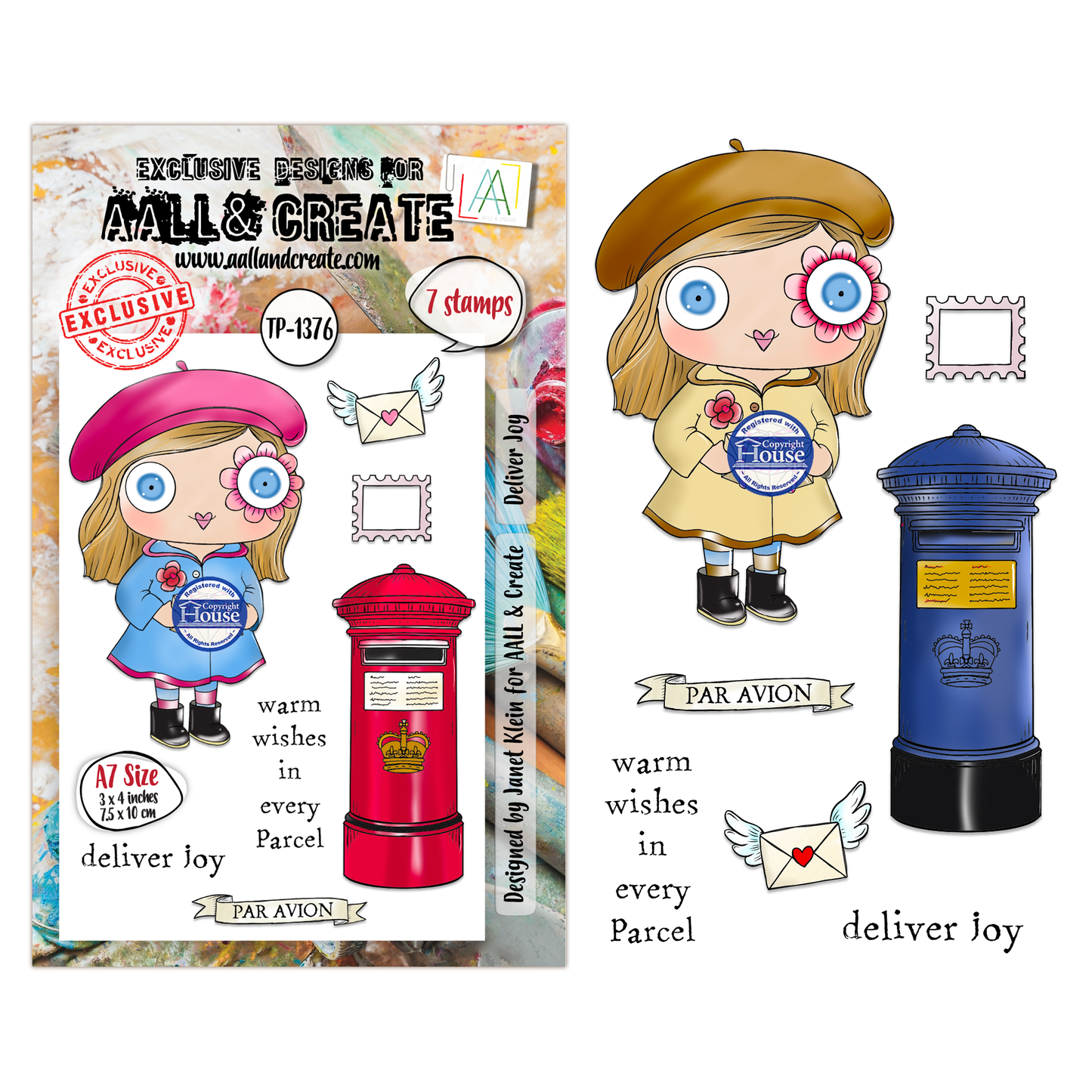 TP-1376 - A7 Stamp Sets - Deliver Joy