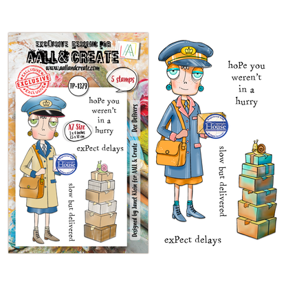 TP-1379 - A7 Stamp Sets - Dee Delivers