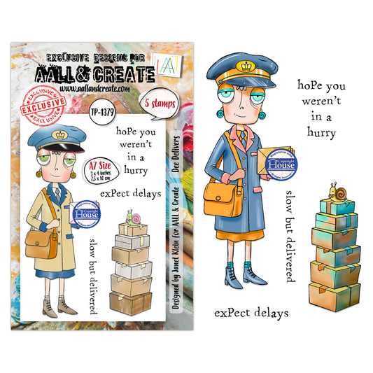 TP-1379 - A7 Stamp Sets - Dee Delivers