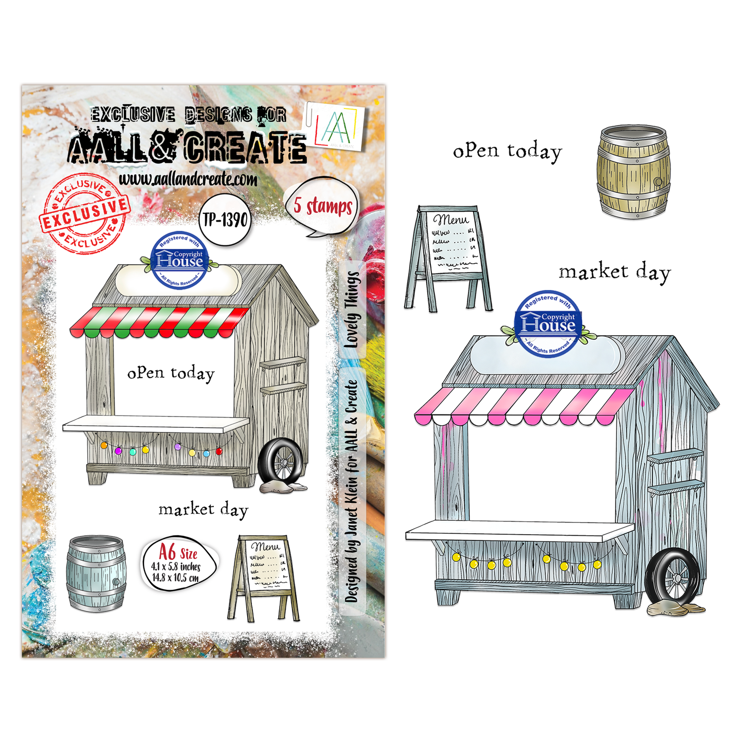 TP-1390 - A6 Stamp Set - Lovely Things