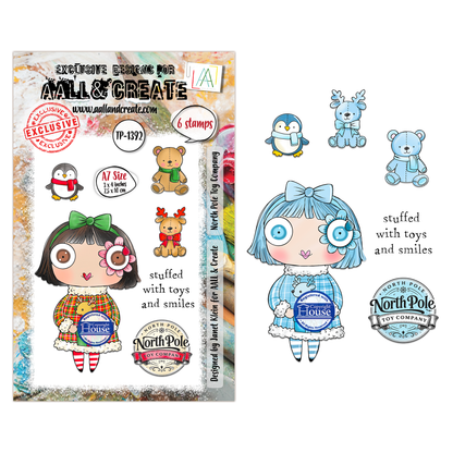 TP-1392 - A7 Stamp Set - North Pole Toy Company