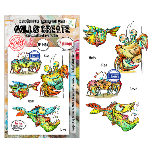 TP-1408 - A6 Stamp Sets - Crabsolutely Not