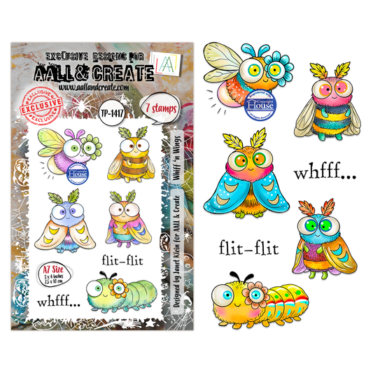 TP-1417 - A7 Stamp Set - Whiff ‘n Wings