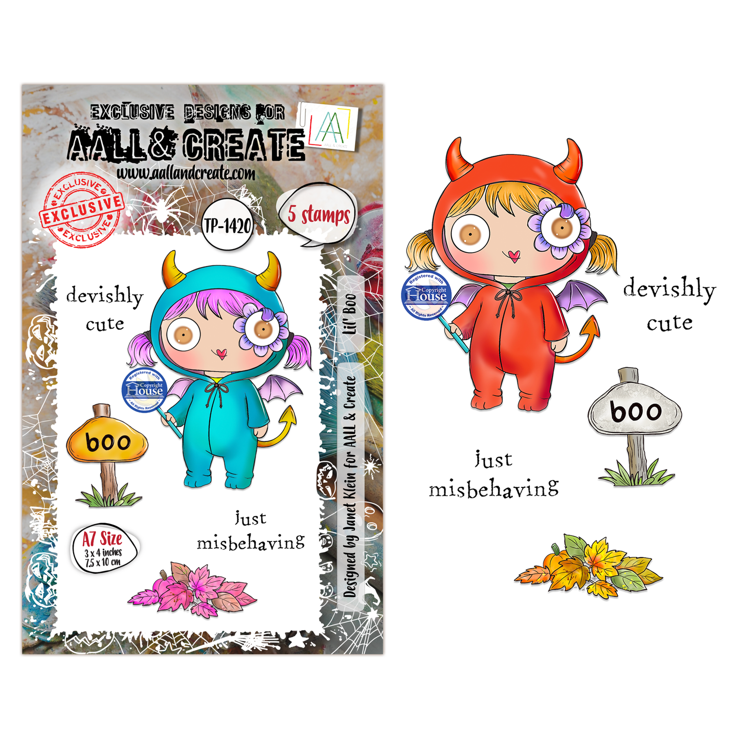 TP-1420 - A7 Stamp Set - Lil' Boo