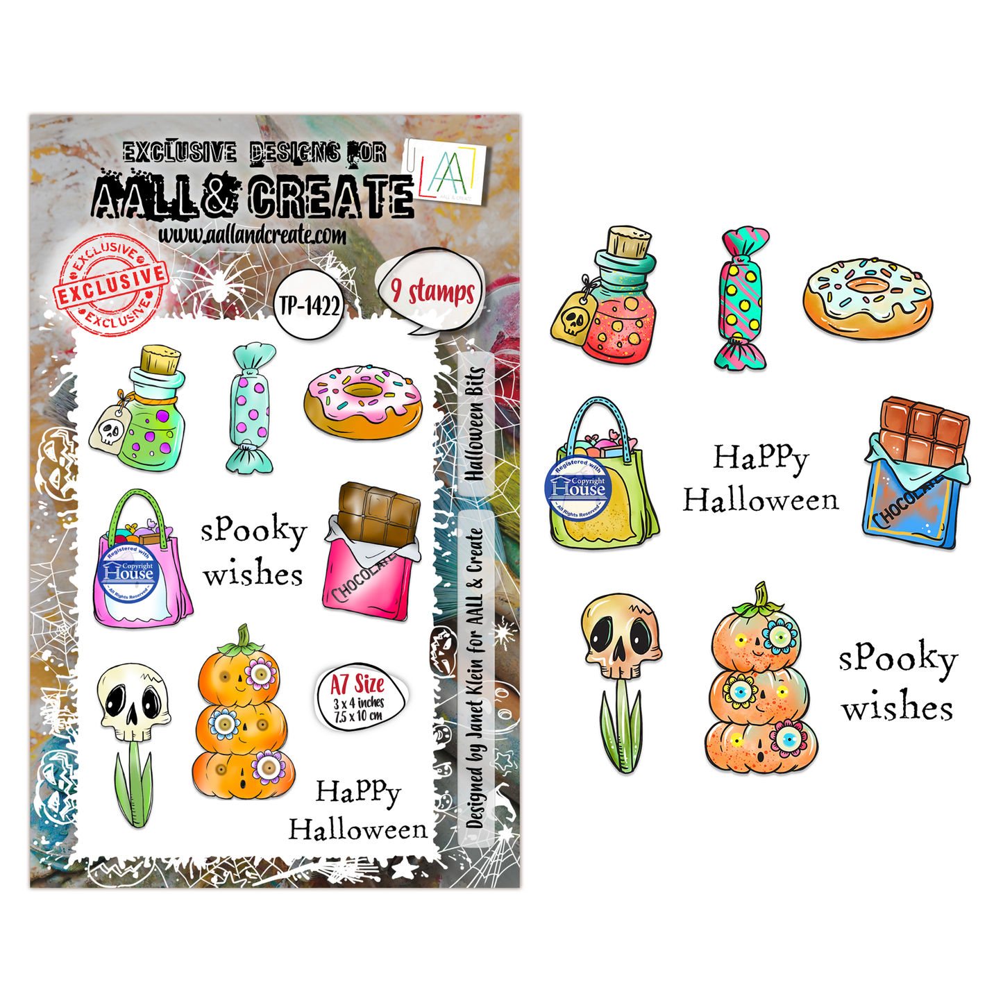 TP-1422 - A7 Stamp Set - Halloween Bits