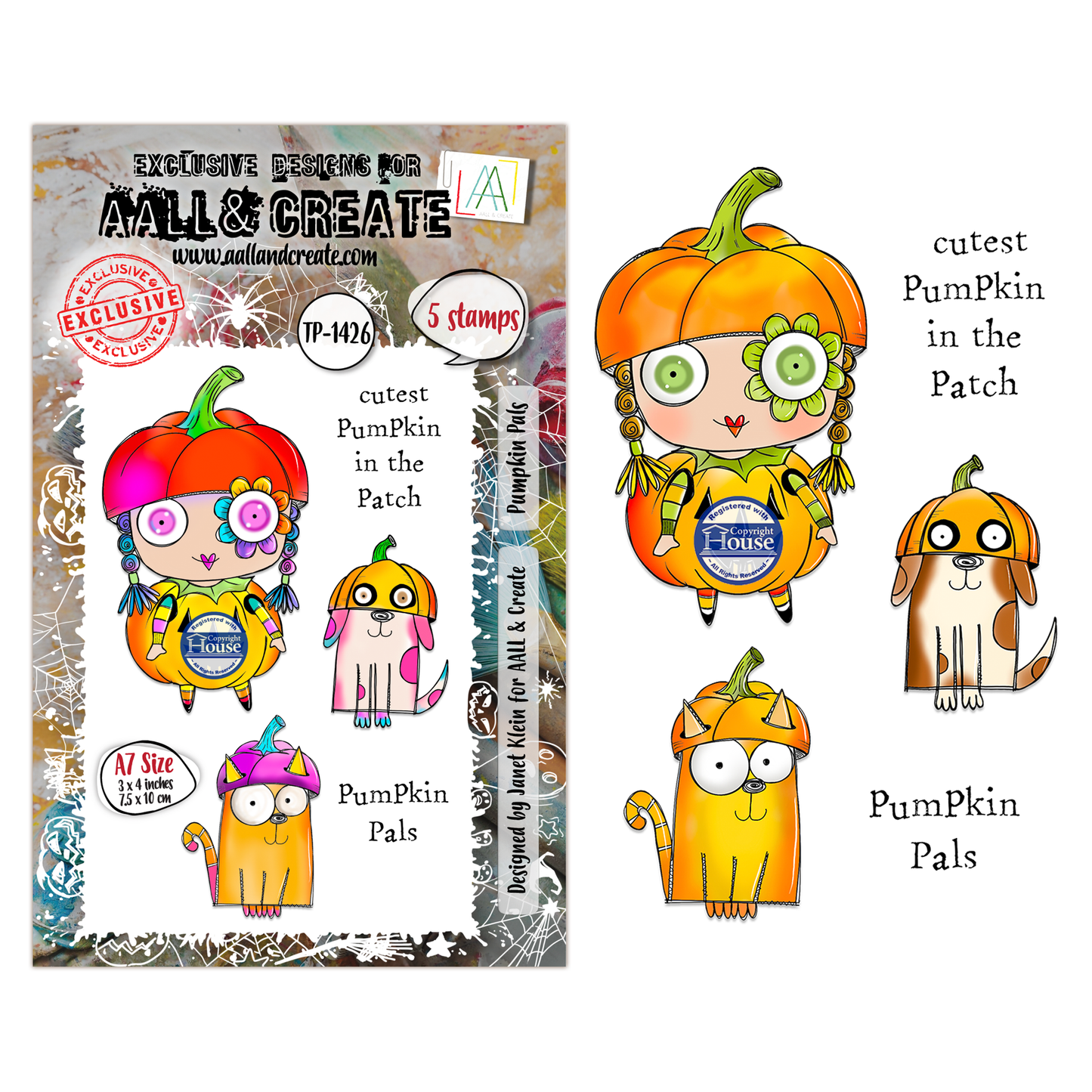 TP-1426 - A7 Stamp Set - Pumpkin Pals