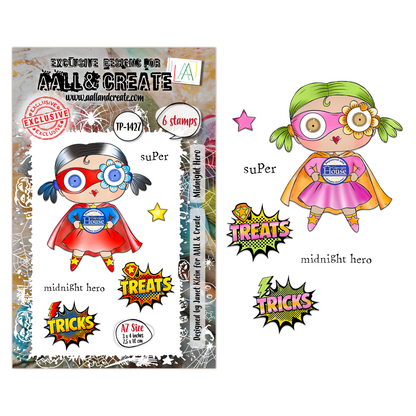 TP-1427 - A7 Stamp Set - Midnight Hero